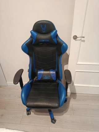 Silla Gaming Stinger Azul y Negra