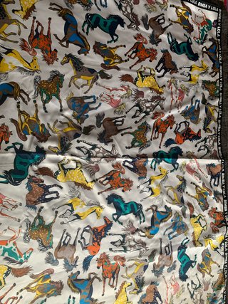 Pañuelo Bimba y Lola Estampado Caballos