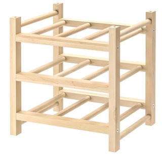 Botellero de Madera Maciza para 9 Botellas