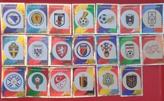 Lote 20 Cromos Escudos Mundial 2026 Panini