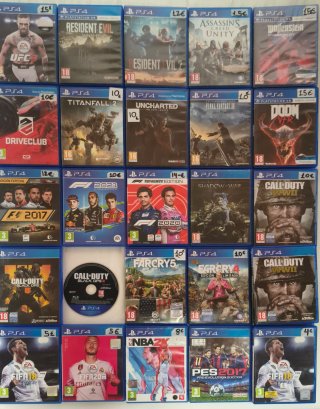 Lote de 25 Videojuegos para PlayStation 4