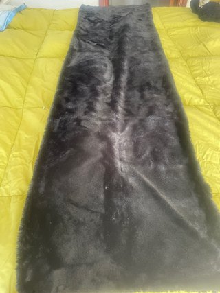 Bufanda de Pelo Sintético Negra