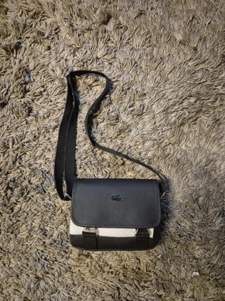 Bolso Bandolera Lacoste Negro