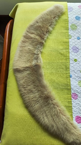 Cuello de piel auténtica
