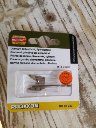 Fresa a gambo diamantada Proxxon 1,8 x 5 mm