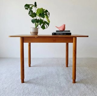 Mesa extensible de haya y formica | Francia 70s