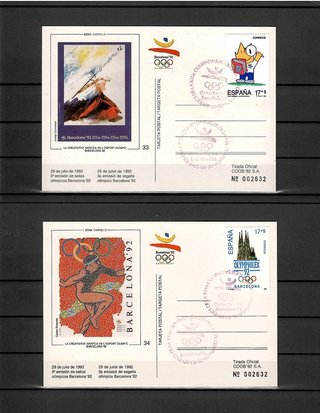 Tarjetas Postales - Sellos Preolímpicos BCN 92 II