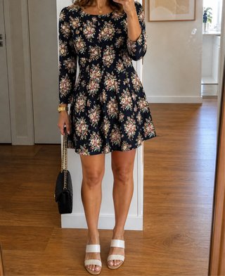 SPRINGFIELD Vestido corto estampado floral