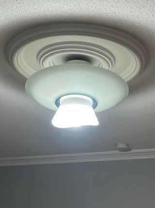 Lámpara de techo de cristal