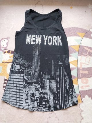 Camiseta New York Negra Talla S