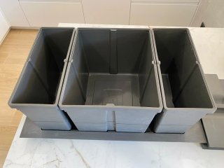 Set de 3 Papeleras de Reciclaje