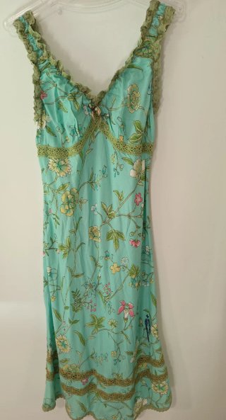 Vestido lencero estampado