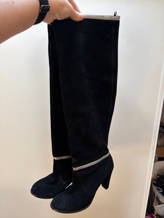 Botas Altas de Tacón Negras
