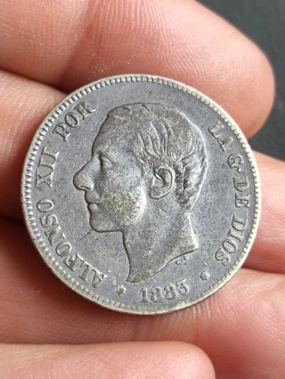 Moneda 2 Pesetas 1883 Alfonso XII