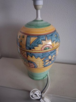 Lámpara de cerámica esmaltada