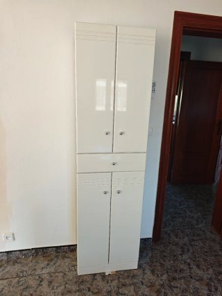 Armario de Baño Alto Blanco