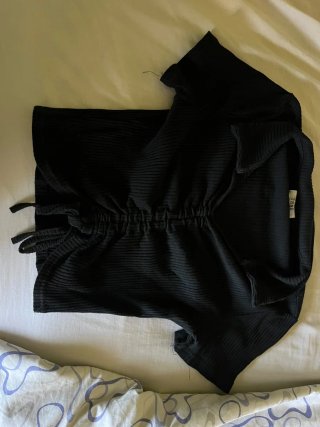 Jersey manga corta negro Tese