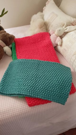 Set de 3 Bufandas Cuello Artesanales