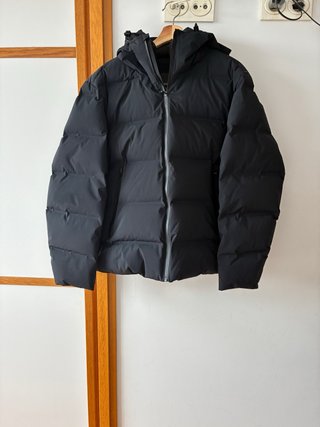 Plumífero Mango Negro Hombre Talla L