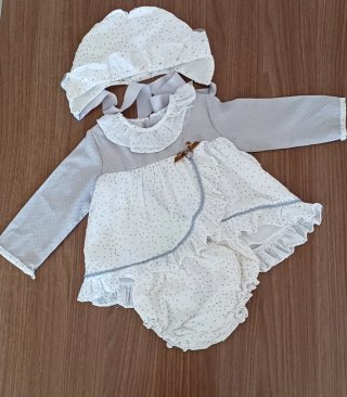 Vestido de Bebé 3 Piezas