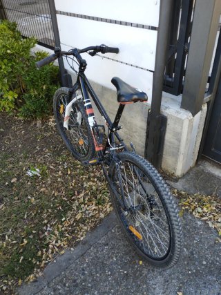 Bicicleta de Montaña Negra Rueda de 24"