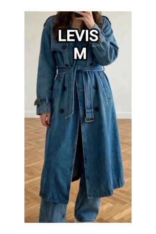Gabardina Vaquera Levi's Azul Talla M