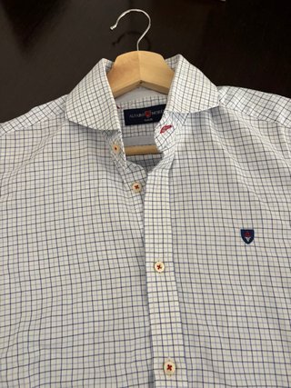 Camisa Alvaro Moreno Cuadros Azules. Talla 38