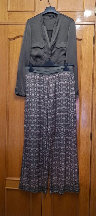 Conjunto blusa y pantalon palazzo Formula Joven 40