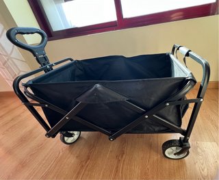 Carro Porta Objetos Plegable Negro