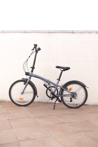 Bicicleta plegable 20 pulgadas 6V Tilt 120 gris