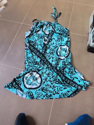 Vestido playero estampado