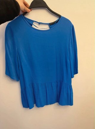 Camisa azul Zara