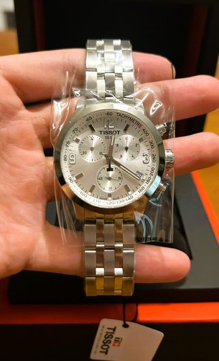 Tissot PRC 200 Quartz Chronograph Blanco/plateado