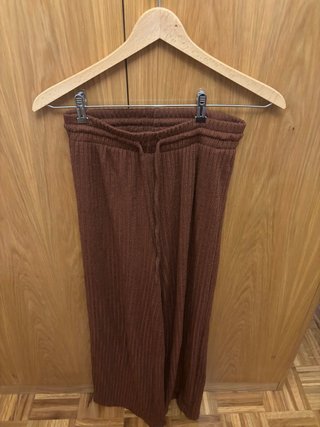 Pantalón Marrón Texturizado