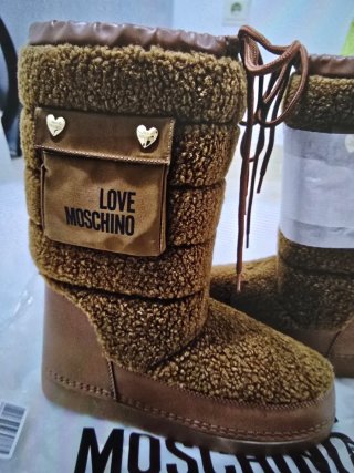 Botas de Nieve Love Moschino Marrones