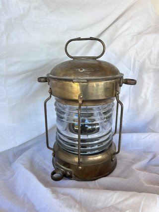Farol de Barco Antiguo de Latón