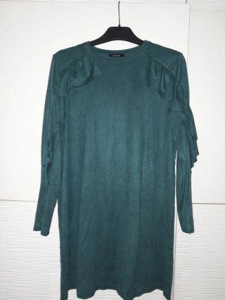 Vestido Bershka de Antelina Verde