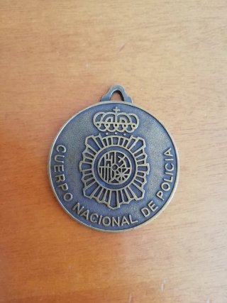 Medalla para llavero de Cuerpo Nacional de Policía