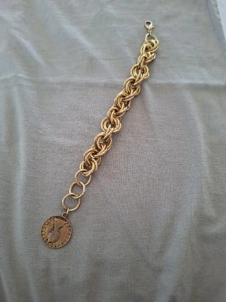 Pulsera de eslabones con colgante