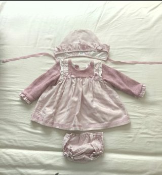 Conjunto de Bebé Rosa y Blanco