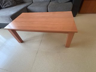 Mesa de centro elevable de madera