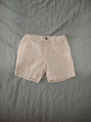 Pantalón corto beige