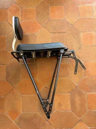 Asiento Trasero Acolchado para Bici+transportin