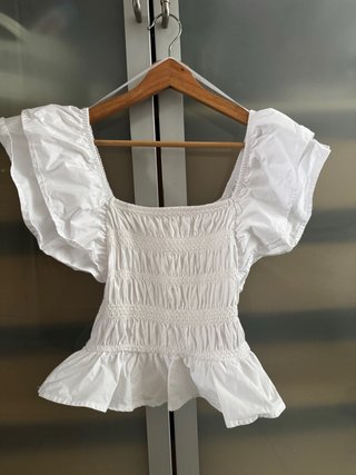 Top Blanco Zara Talla S