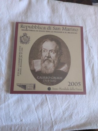 Moneda 2€ San Marino 2005 Galileo Galilei