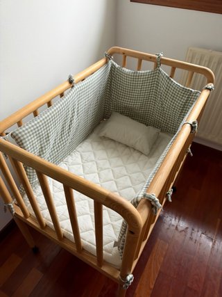 Mini cuna madera fresno