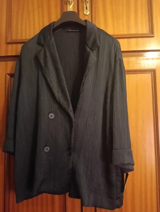 Blusa Negra Estilo Blazer