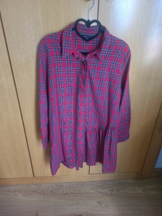 Vestido Zara Estampado Escocés