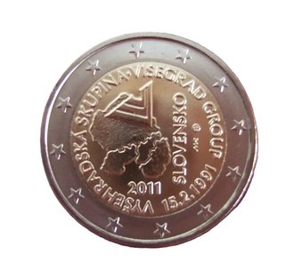 Moneda 2 Euros Eslovaquia 2011 Visegrado, s/c.