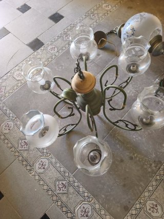 Lote de  4 Lámparas Vintage